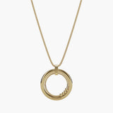 gold 4-bead fidget necklace
