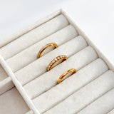 gold spinning bezel ring