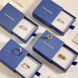 gold spinning woven ring