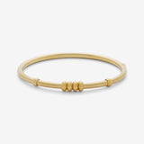 essentials 4-bead bangle - gold