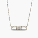 silver 2-bead gliding jewellery stack