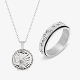 silver constellation fidget jewellery set