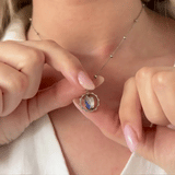 silver moon and star fidget jewellery set