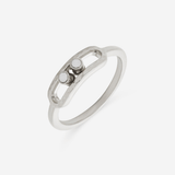 silver 2-bead gliding jewellery stack